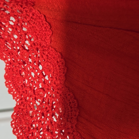 New Direction Orange in color Mid sleeve shirt. Size XL - Picture 3 of 4